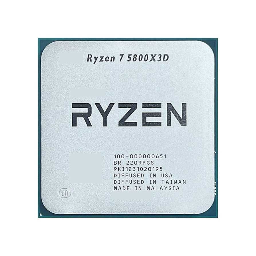 CPU AMD Ryzen 7 5800X3D Processador AMD Ryzen 7 5800X 3.8GHz (4.7GHz Turbo), 8-Cores